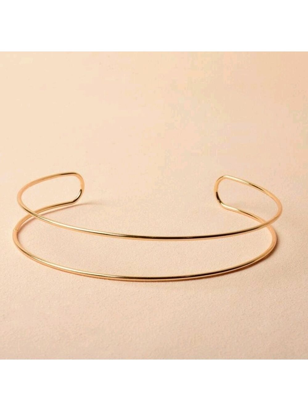 Gold Choker Necklace Elegant - Picture 3 of 5